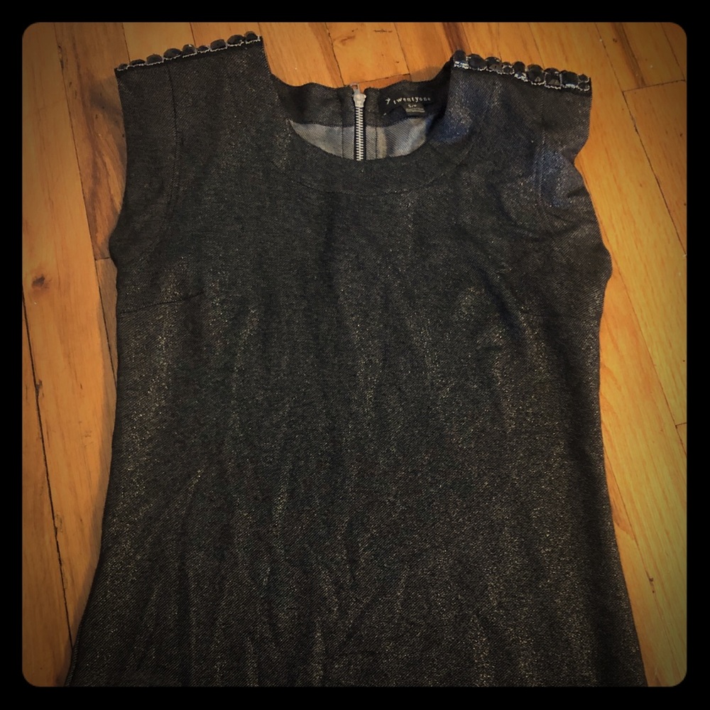 Forever 21 gem shoulder top NWOT